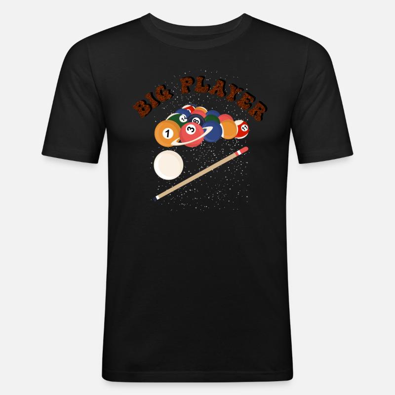 A billiard player! - Men's Slim Fit T-Shirt - black