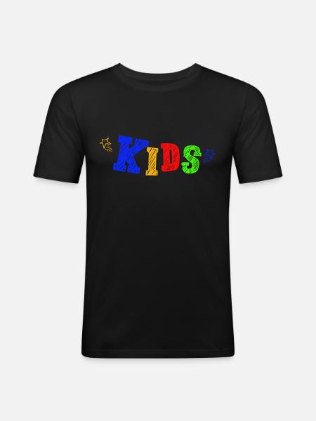 Kids - Men's Slim Fit T-Shirt - black