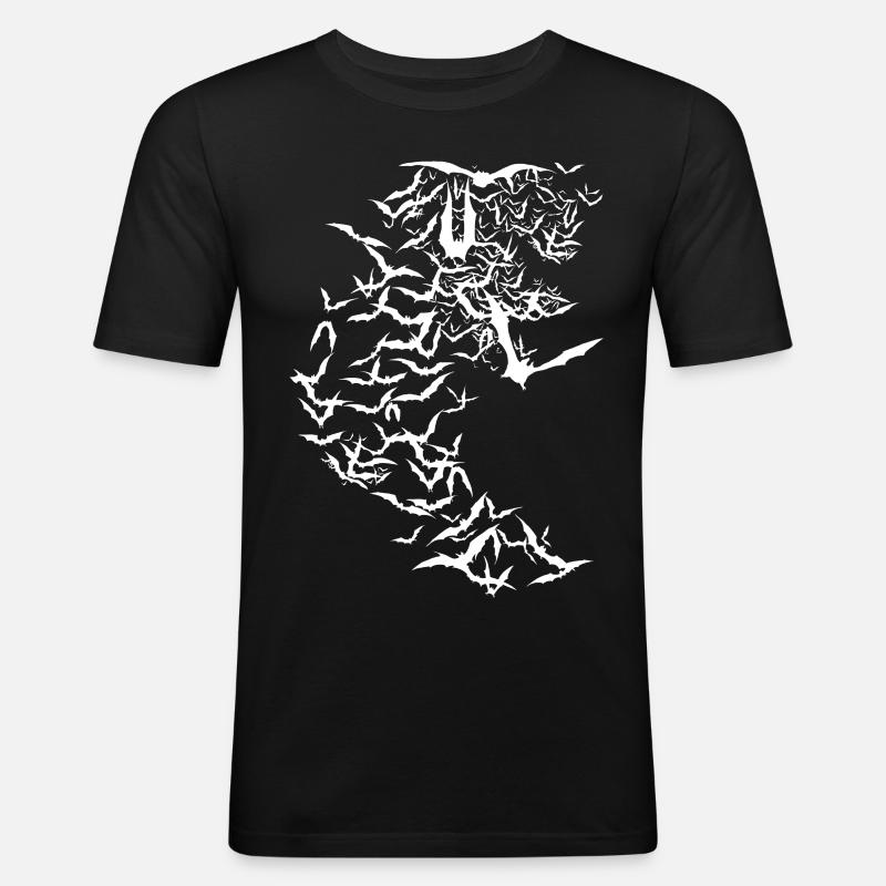 Fledermäuse - Männer Slim Fit T-Shirt - Schwarz