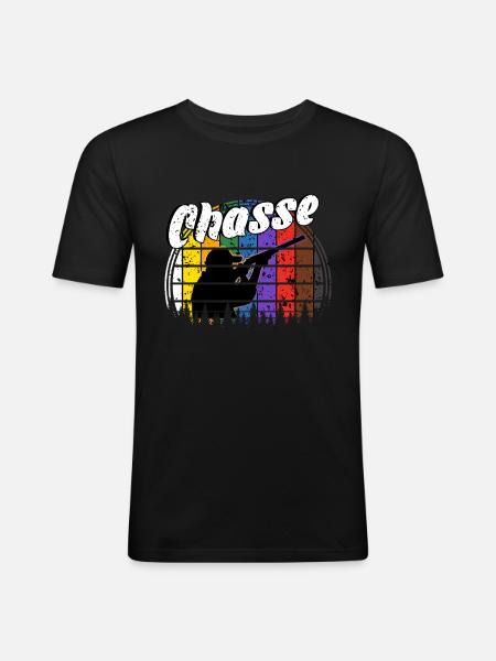 Jagd Jagd - Männer Slim Fit T-Shirt - Schwarz