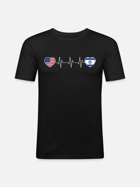 Israel - Men's Slim Fit T-Shirt - black
