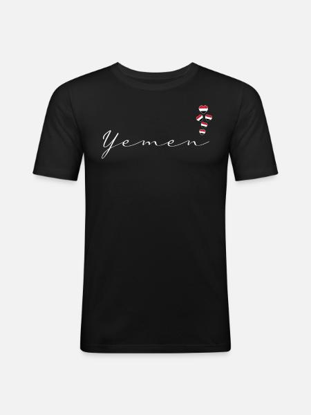 Yemen - Men's Slim Fit T-Shirt - black