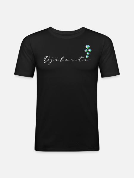 Djibouti - Men's Slim Fit T-Shirt - black