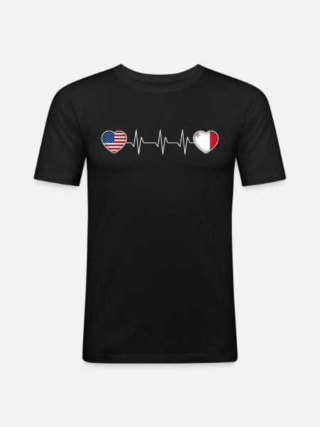 Malta - Men's Slim Fit T-Shirt - black
