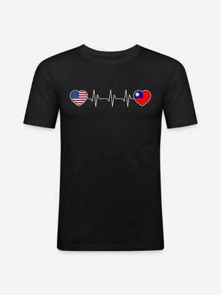Taiwan - Men's Slim Fit T-Shirt - black