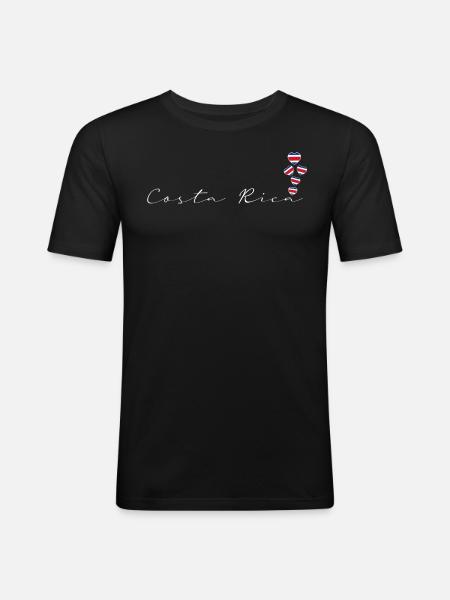 Costa Rica - Men's Slim Fit T-Shirt - black