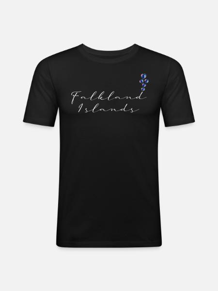 Falkland Islands - Men's Slim Fit T-Shirt - black