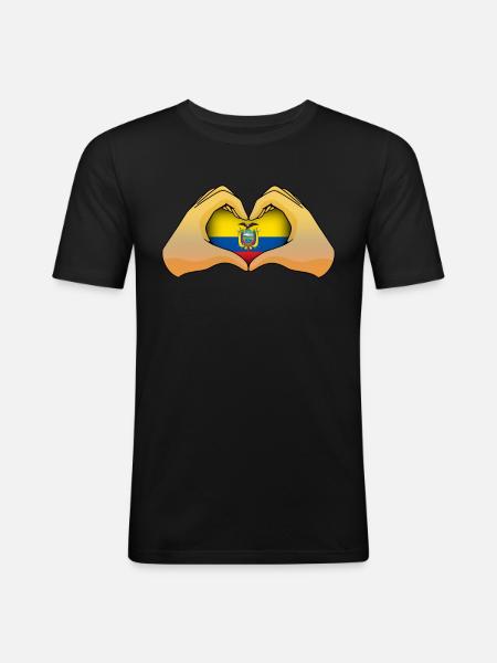 Ecuador - Men's Slim Fit T-Shirt - black