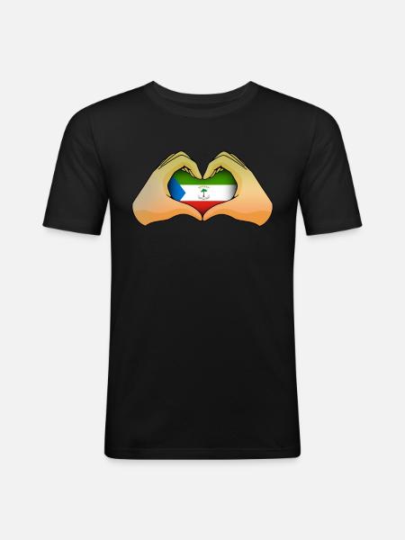 Equatorial Guinea - Men's Slim Fit T-Shirt - black
