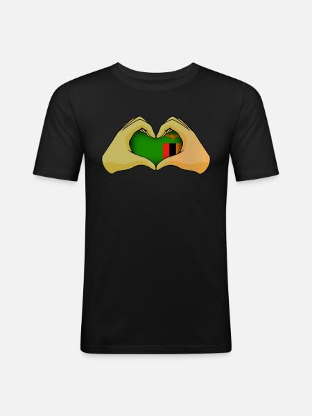 Zambie - T-shirt près du corps Homme - noir