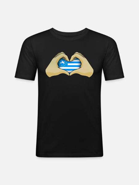 South Cameroon - Men's Slim Fit T-Shirt - black