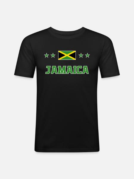Jamaïque - T-shirt près du corps Homme - noir