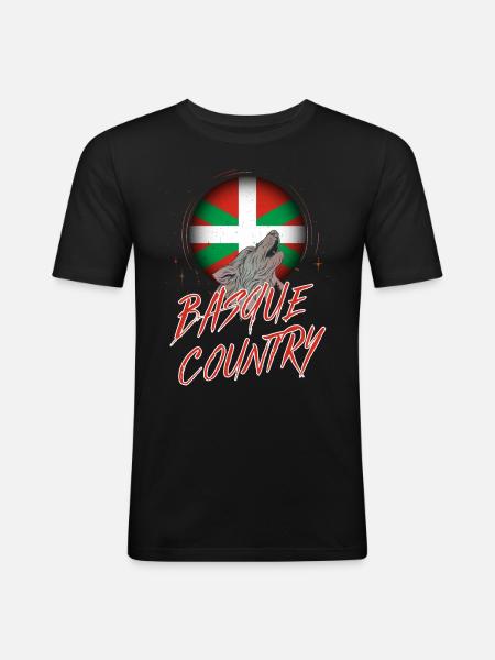Basque Country - Men's Slim Fit T-Shirt - black