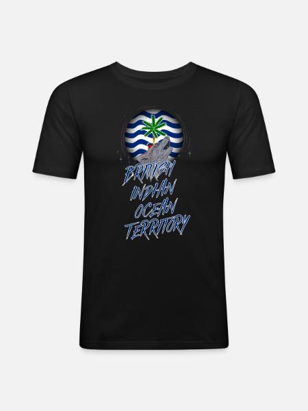 British Indian Ocean Territory - Men's Slim Fit T-Shirt - black