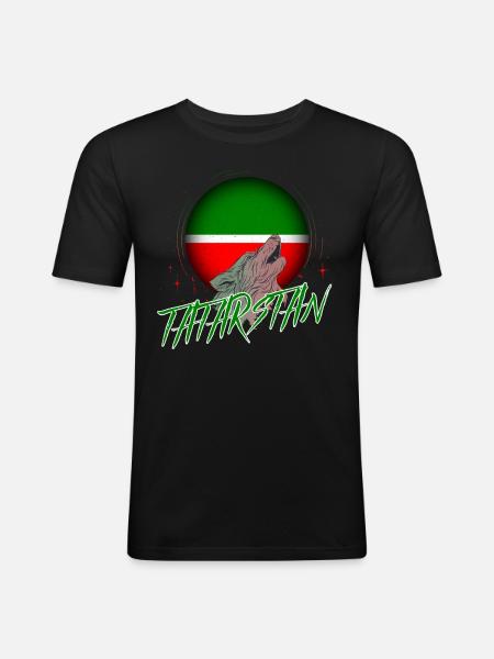 Tatarstan - Men's Slim Fit T-Shirt - black