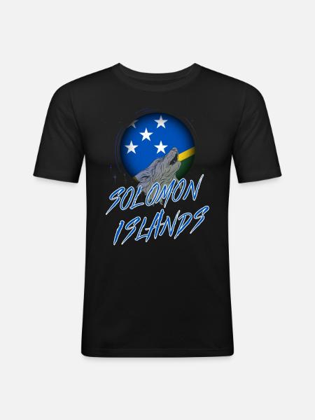 Solomon Islands - Men's Slim Fit T-Shirt - black