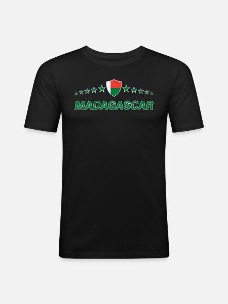 Madagascar - Men's Slim Fit T-Shirt - black