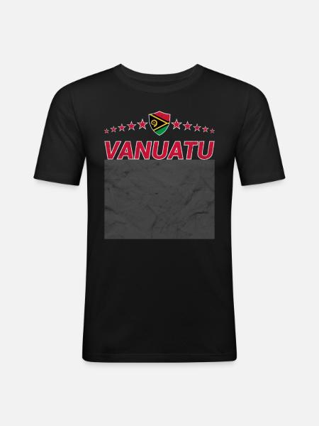Vanuatu - Men's Slim Fit T-Shirt - black