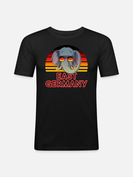 East Germany - Men's Slim Fit T-Shirt - black