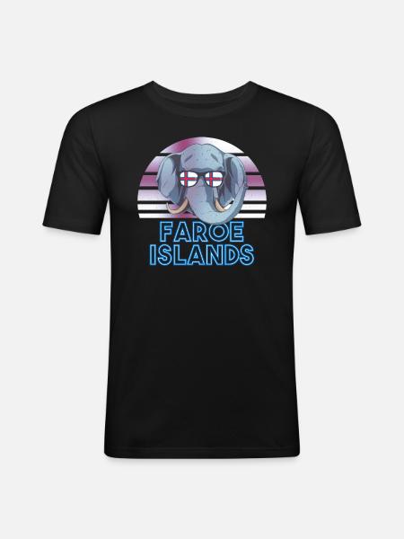 Faroe Islands - Men's Slim Fit T-Shirt - black