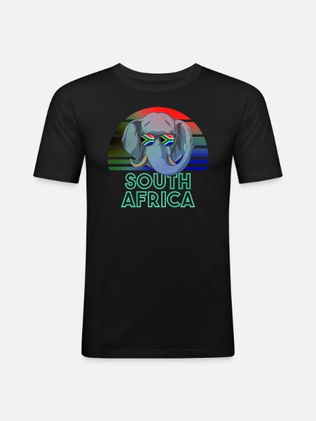 South Africa - Men's Slim Fit T-Shirt - black