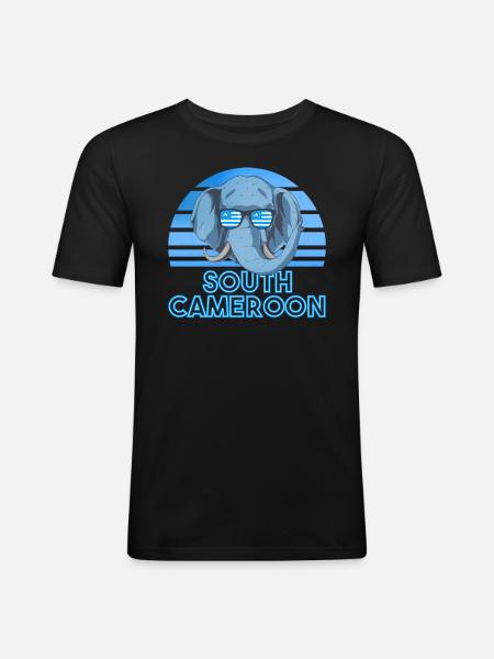 South Cameroon - Men's Slim Fit T-Shirt - black