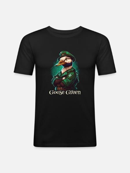 Goose Green S. Patty Day - Men's Slim Fit T-Shirt - black