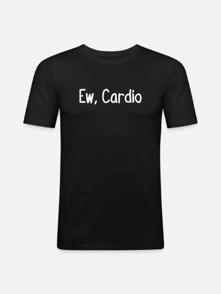 Ew, Cardio - Men's Slim Fit T-Shirt - black