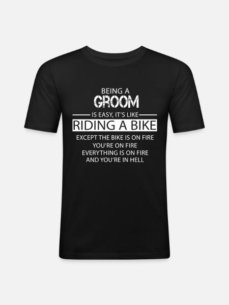 Groom - Men's Slim Fit T-Shirt - black