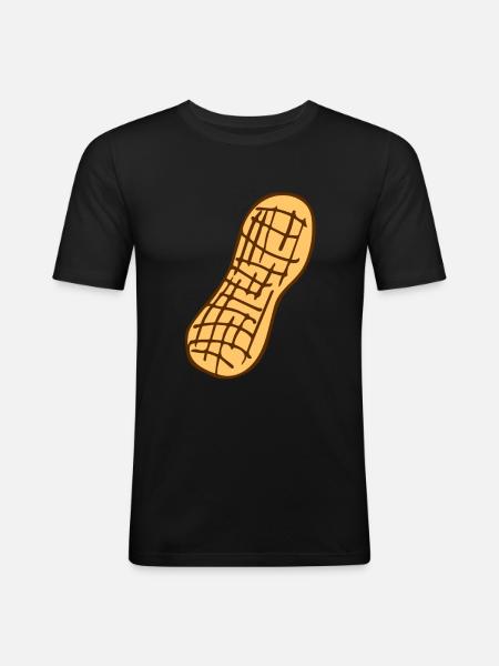 Peanut Peanut Shell - Men's Slim Fit T-Shirt - black