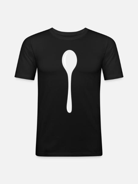spoon - Men's Slim Fit T-Shirt - black