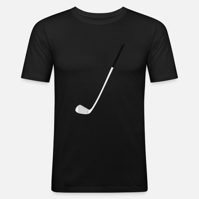 Golfschläger - Geschenk - Männer Slim Fit T-Shirt - Schwarz