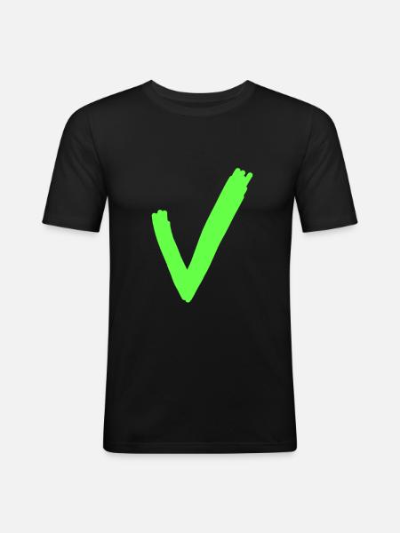 Coche - T-shirt près du corps Homme - noir