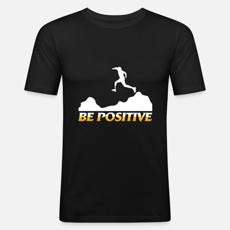 Prosthesis leg runner disability - Men's Slim Fit T-Shirt - black