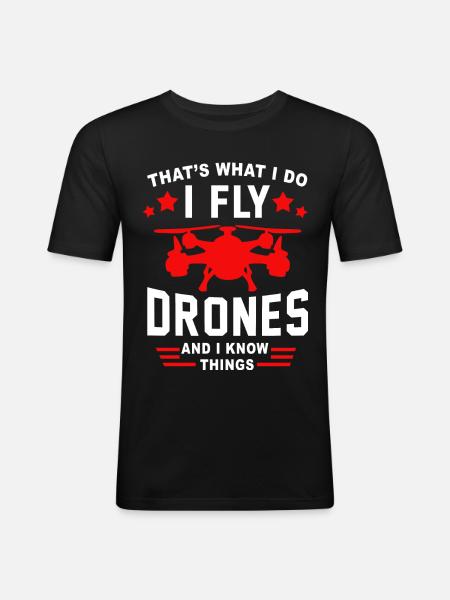 drone - Men's Slim Fit T-Shirt - black