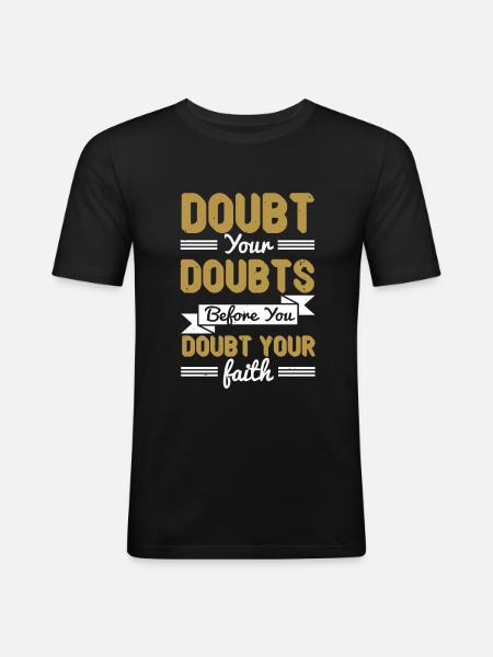 Christlich - Männer Slim Fit T-Shirt - Schwarz