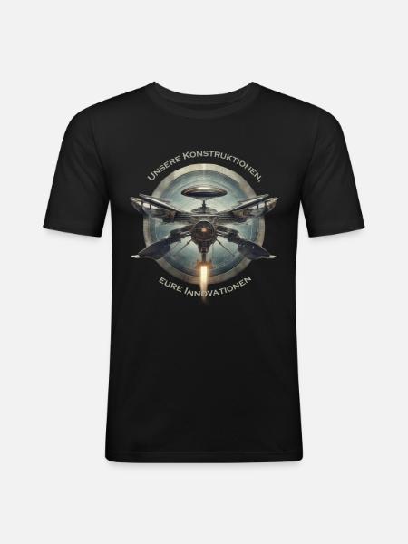 Design et innovation - T-shirt près du corps Homme - noir