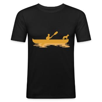 canoe - Men's Slim Fit T-Shirt - black - Front - Nik (191cm)