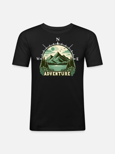 Adventure - Men's Slim Fit T-Shirt - black