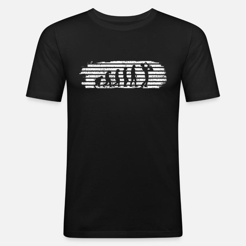 Saxophone Jazz Evolution - Men's Slim Fit T-Shirt - black