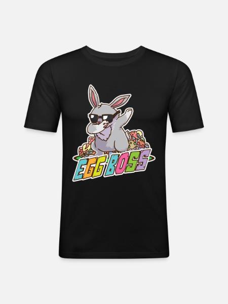 Ostern - Männer Slim Fit T-Shirt - Schwarz