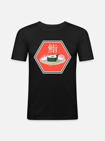 Sushi Japan - Men's Slim Fit T-Shirt - black