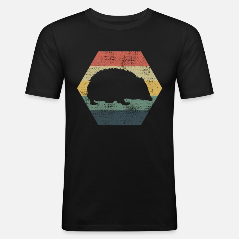 Igel Igel Igel - Männer Slim Fit T-Shirt - Schwarz