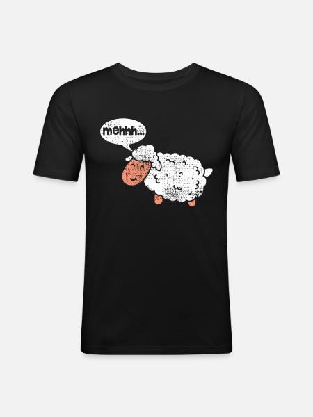 Sheep sheep - Men's Slim Fit T-Shirt - black