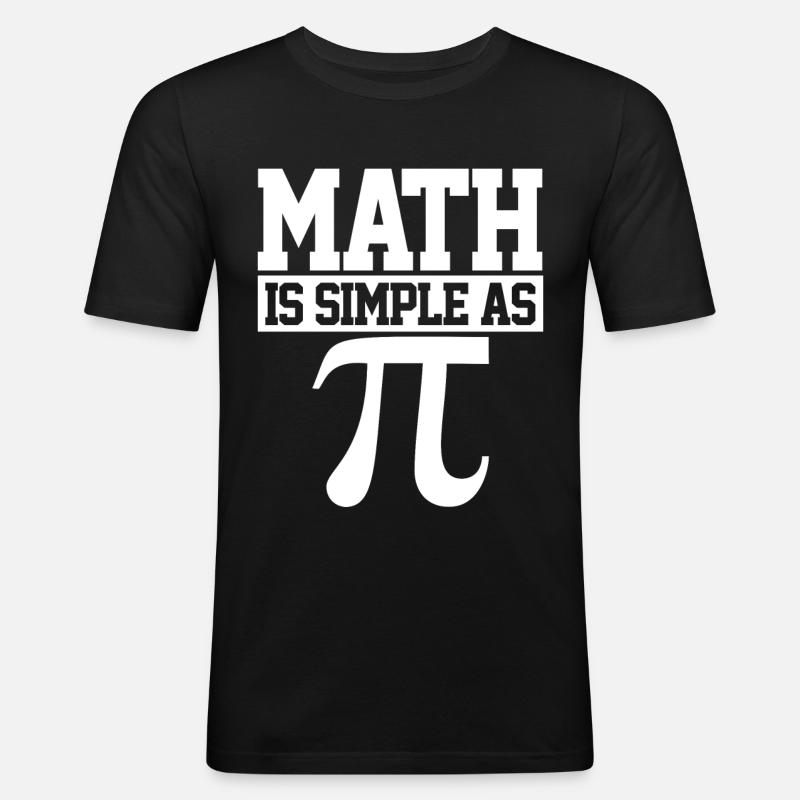 Pi Day - Männer Slim Fit T-Shirt - Schwarz