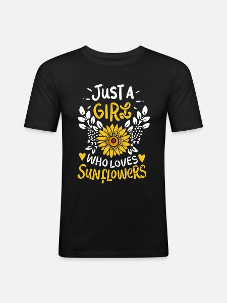sunflower - Men's Slim Fit T-Shirt - black