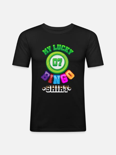 bingo - Men's Slim Fit T-Shirt - black