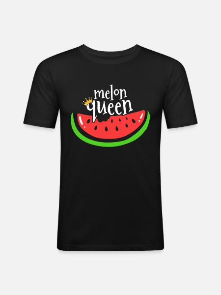 Melon melon melon - T-shirt près du corps Homme - noir