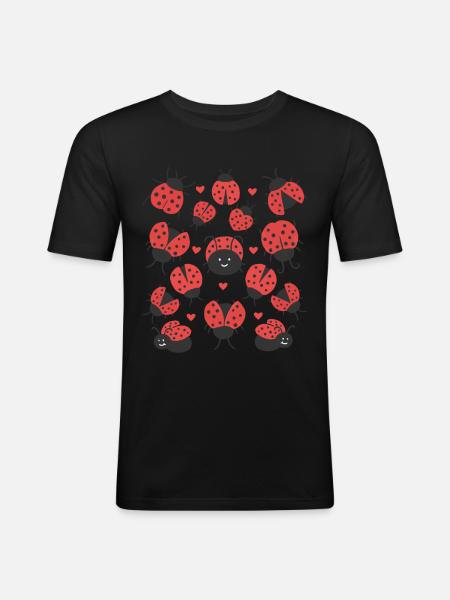 ladybug - Men's Slim Fit T-Shirt - black