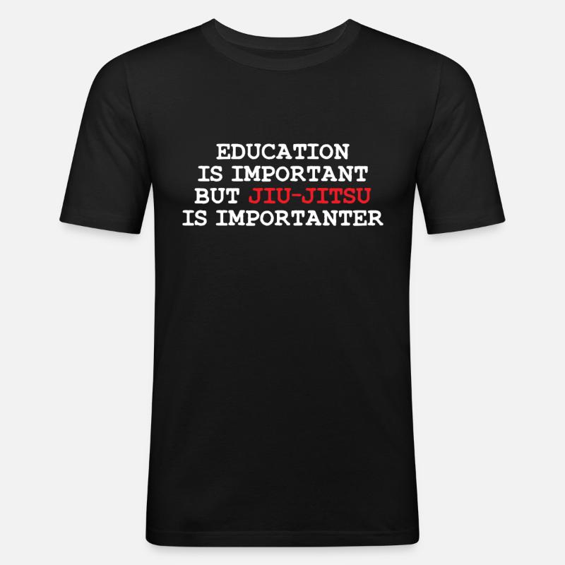 Grappling Jiu Jitsu Jitsu - T-shirt près du corps Homme - noir